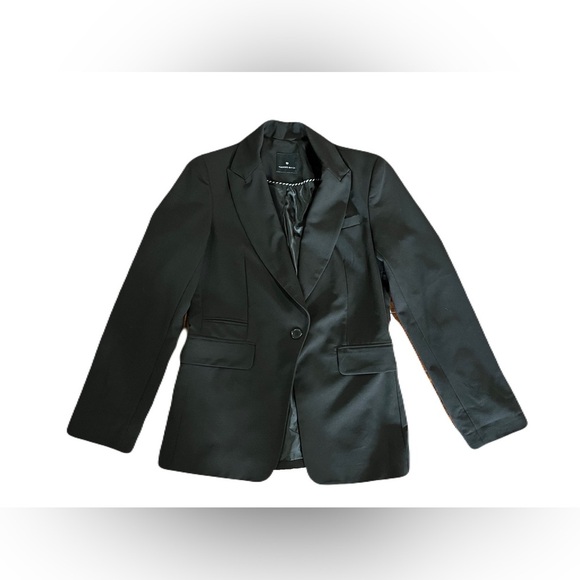 Women’s Hudson’s Bay black lined oversized blazer - size small - Picture 1 of 6